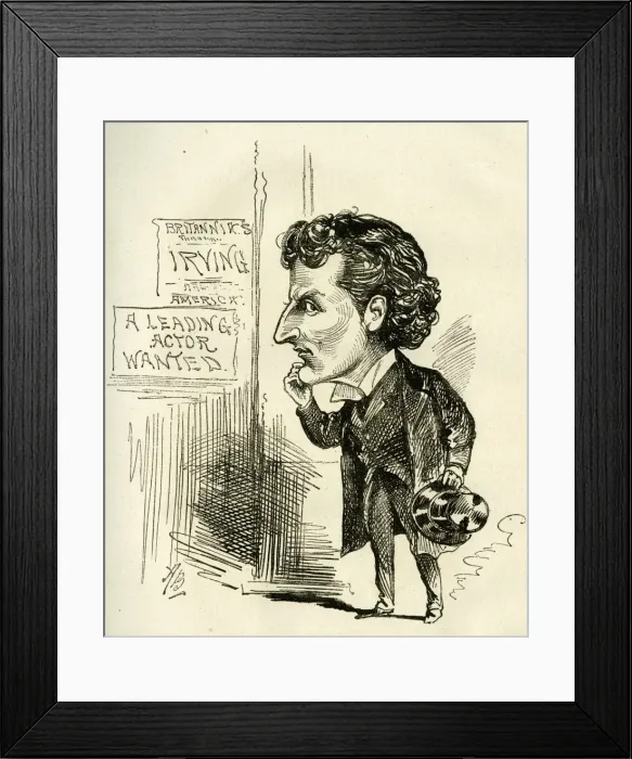Framed Print : Cartoon, Wilson Barrett, actor, manager and playwright Framed Print : Cartoon, Wilson Barrett, actor, manager and playwright