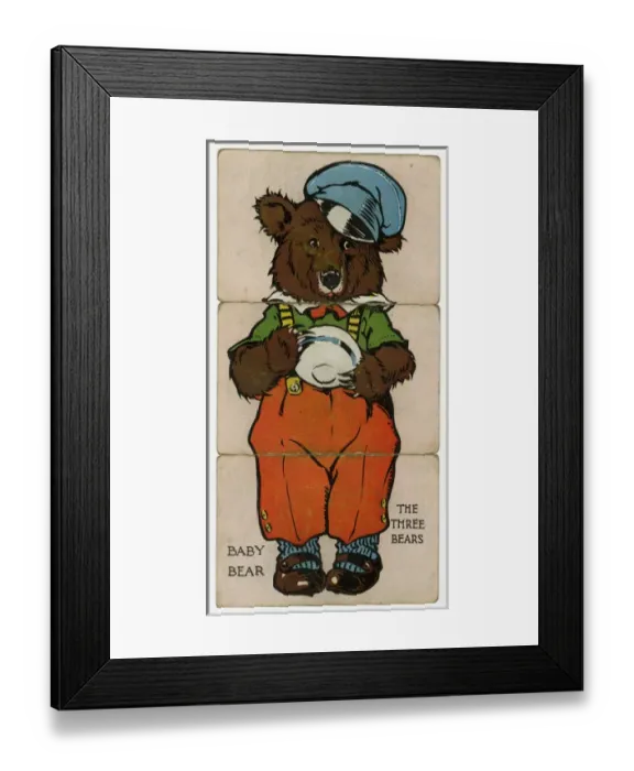 Framed Print : Misfitz - The Three Bears - Baby Bear Framed Print : Misfitz - The Three Bears - Baby Bear