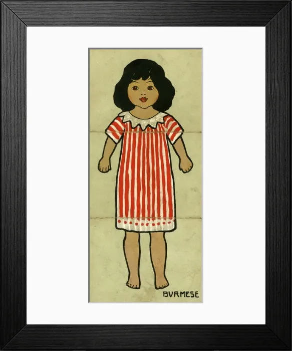 Framed Print : Misfitz Dolls - Burmese Framed Print : Misfitz Dolls - Burmese