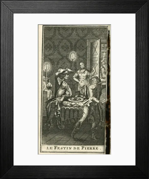 Framed Print : Scene from Molieres play, Dom Juan Framed Print : Scene from Molieres play, Dom Juan
