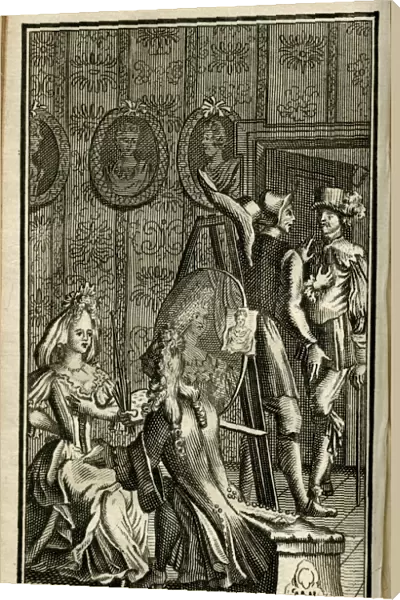 Scene from Molieres play, Le Sicilien