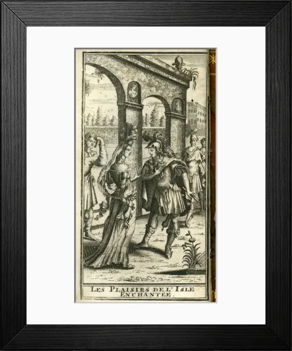 Framed Print : Scene from Molieres Les Plaisirs de L Ile Enchantee Framed Print : Scene from Molieres Les Plaisirs de L Ile Enchantee