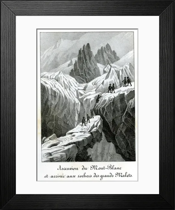 Framed Print : Chamonix and Mont Blanc, France Framed Print : Chamonix and Mont Blanc, France