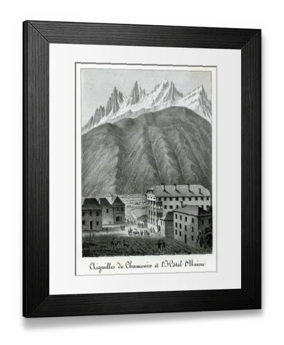Framed Print : Chamonix and Mont Blanc, France Framed Print : Chamonix and Mont Blanc, France