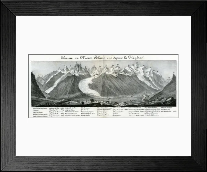 Framed Print : Chamonix and Mont Blanc, France Framed Print : Chamonix and Mont Blanc, France