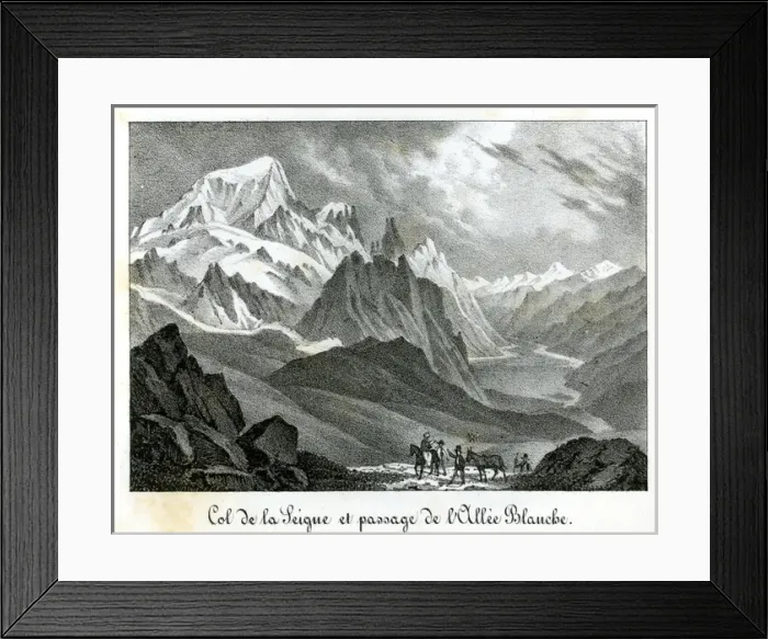 Framed Print : Chamonix and Mont Blanc, France Framed Print : Chamonix and Mont Blanc, France