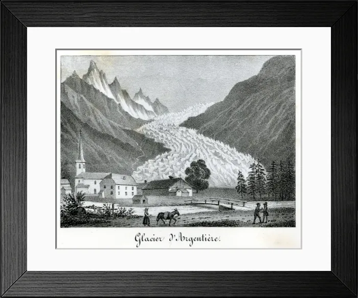 Framed Print : Chamonix and Mont Blanc, France Framed Print : Chamonix and Mont Blanc, France
