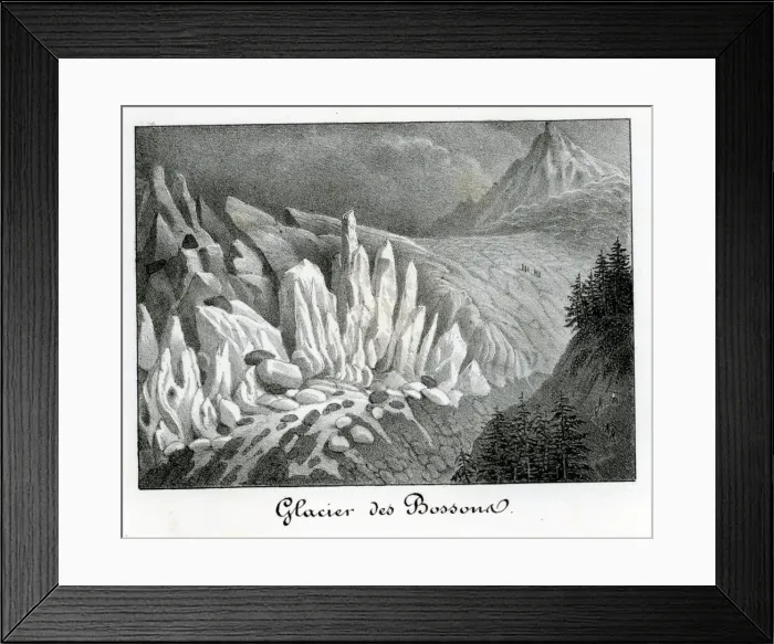 Framed Print : Chamonix and Mont Blanc, France Framed Print : Chamonix and Mont Blanc, France