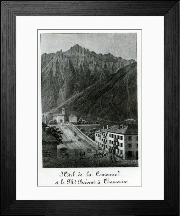 Framed Print : Chamonix and Mont Blanc, France Framed Print : Chamonix and Mont Blanc, France