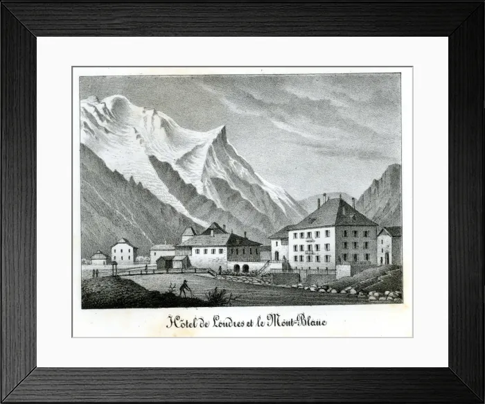 Framed Print : Chamonix and Mont Blanc, France Framed Print : Chamonix and Mont Blanc, France