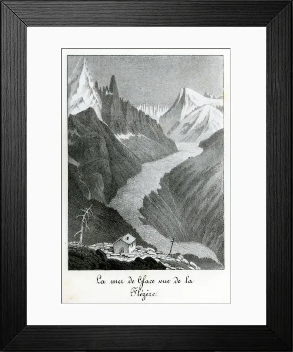 Framed Print : Chamonix and Mont Blanc, France Framed Print : Chamonix and Mont Blanc, France