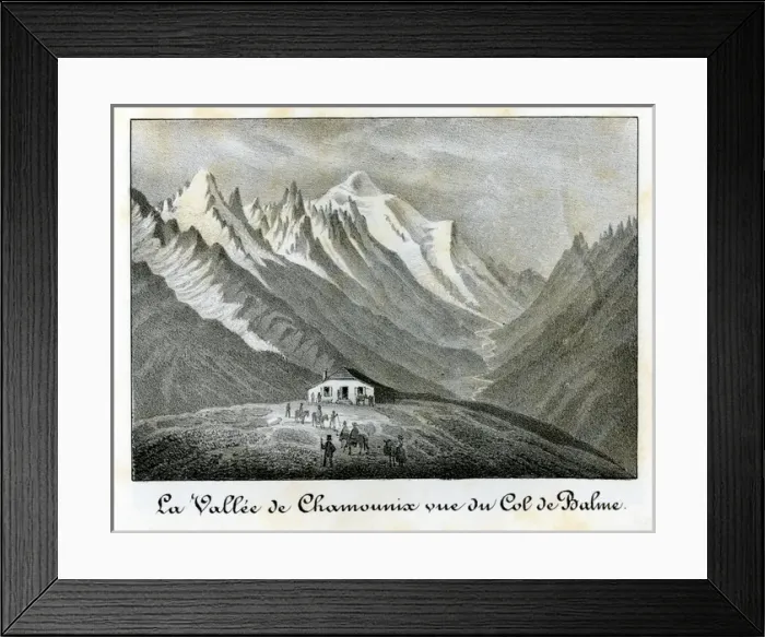 Framed Print : Chamonix and Mont Blanc, France Framed Print : Chamonix and Mont Blanc, France
