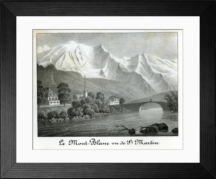 Framed Print : Chamonix and Mont Blanc, France Framed Print : Chamonix and Mont Blanc, France