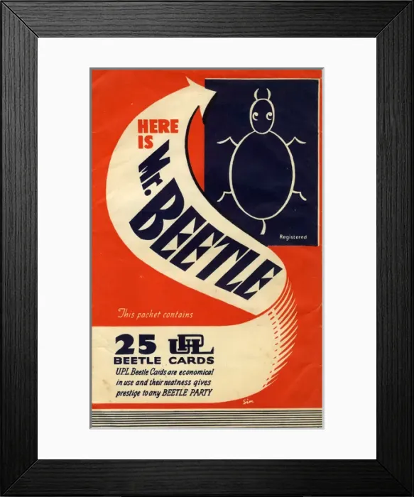 Framed Print : Mr Beetle Party Game Framed Print : Mr Beetle Party Game