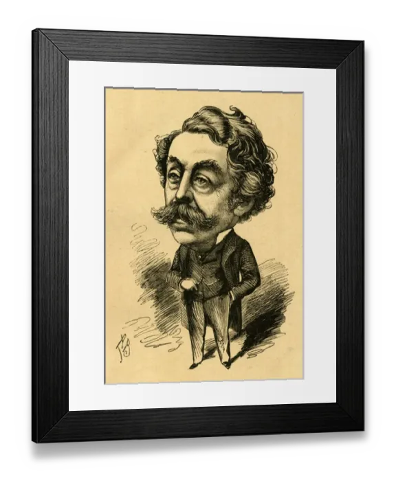 Framed Print : Caricature, Tom Swinburne, actor Framed Print : Caricature, Tom Swinburne, actor