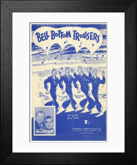 Framed Print : Music cover, Bell Bottom Trousers