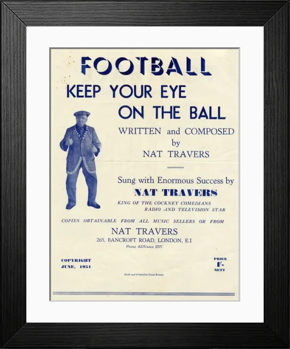 Framed Print : (insert). Music cover, Football, Keep Your Eye on the Ball, written, composed Framed Print : (insert). Music cover, Football, Keep Your Eye on the Ball, written, composed