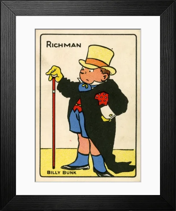 Framed Print : Snap Playing Cards - Richman - Billy Bunk Framed Print : Snap Playing Cards - Richman - Billy Bunk