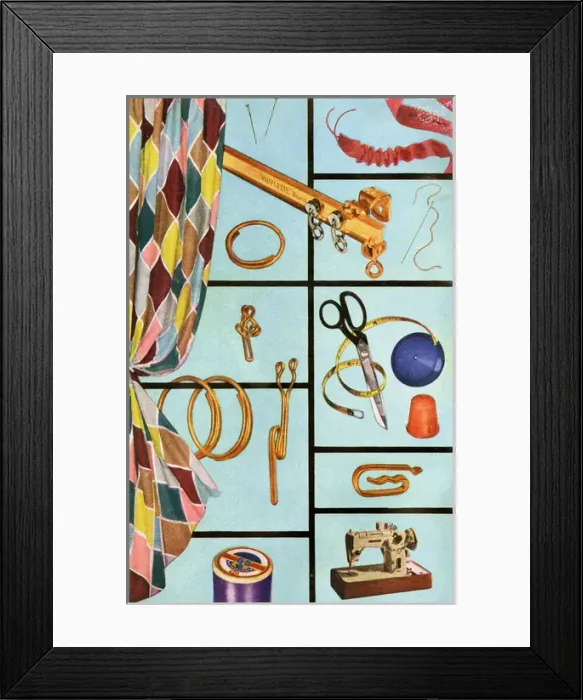 Framed Print : Illustration in The Curtain Book Framed Print : Illustration in The Curtain Book