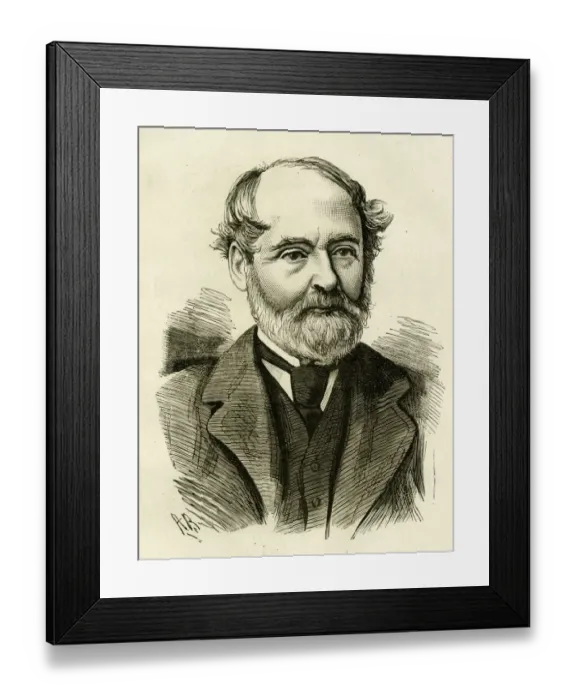 Framed Print : Portrait, the late Mr Charles Reade Framed Print : Portrait, the late Mr Charles Reade