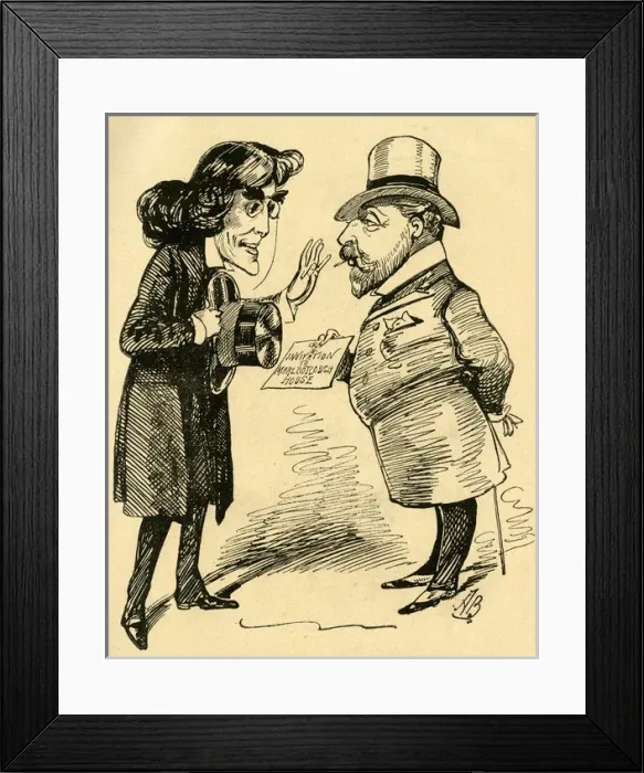 Framed Print : Cartoon, Henry Irving and Edward, Prince of Wales Framed Print : Cartoon, Henry Irving and Edward, Prince of Wales