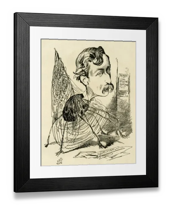 Framed Print : Cartoon, Mr Pettitt, The Spiders Web Framed Print : Cartoon, Mr Pettitt, The Spiders Web