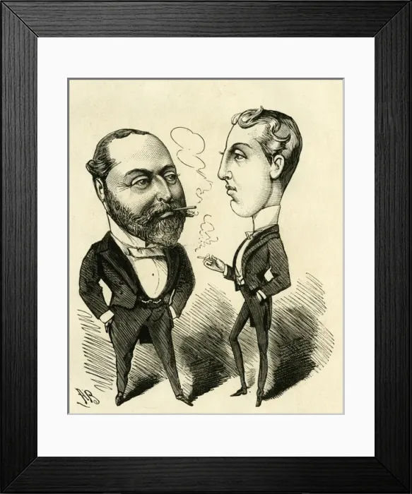 Framed Print : The Prince of Wales with the Duke of Clarence Framed Print : The Prince of Wales with the Duke of Clarence