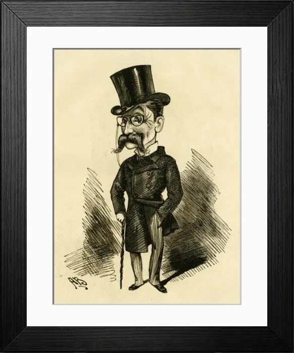 Framed Print : Cartoon, John O Shea -- The General Framed Print : Cartoon, John O Shea -- The General