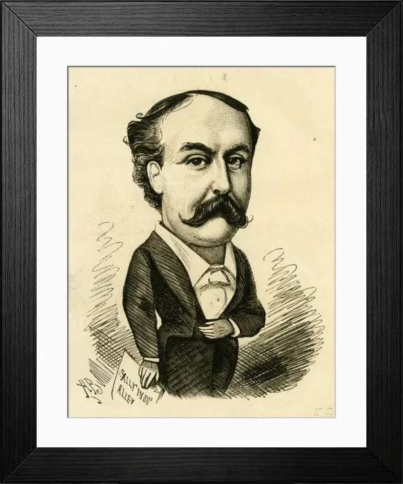 Framed Print : Cartoon, Edward Lloyd, British tenor Framed Print : Cartoon, Edward Lloyd, British tenor