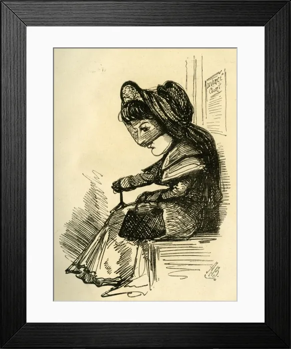 Framed Print : Cartoon, Georgina Weldon, classical singer Framed Print : Cartoon, Georgina Weldon, classical singer
