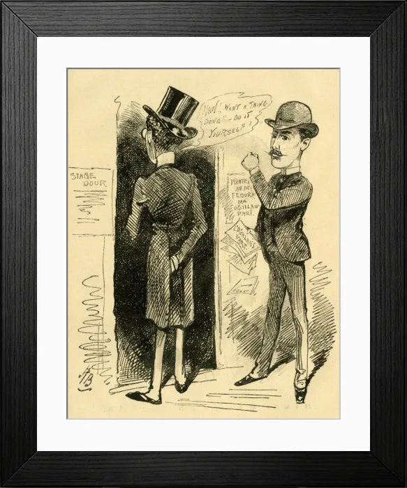 Framed Print : Cartoon, A new man in Oldacres part Framed Print : Cartoon, A new man in Oldacres part