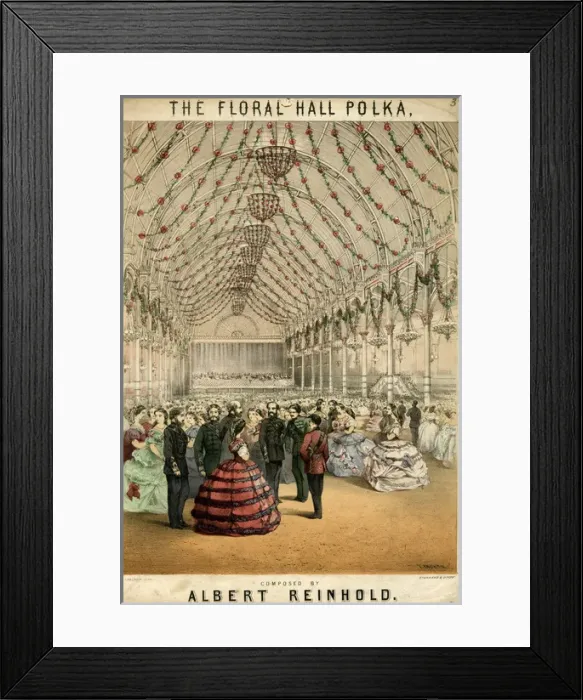 Framed Print : Music cover, The Floral Hall Polka