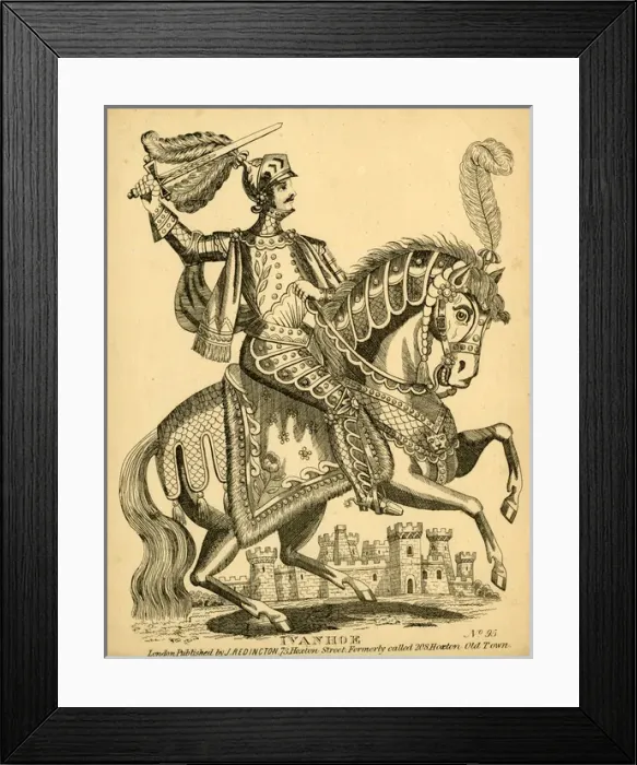 Framed Print : Ivanhoe on horseback Framed Print : Ivanhoe on horseback