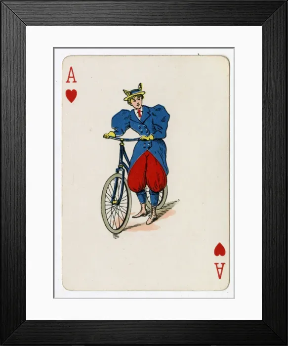 Framed Print : Vanity Fair Transformation Playing Card Framed Print : Vanity Fair Transformation Playing Card
