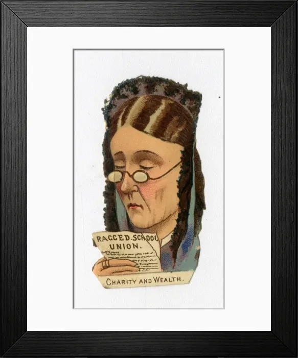 Framed Print : Victorian scrap - Charity and Wealth Framed Print : Victorian scrap - Charity and Wealth