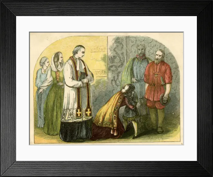 Framed Print : The Queen of Edward IV Parting with the Young Duke of York Framed Print : The Queen of Edward IV Parting with the Young Duke of York