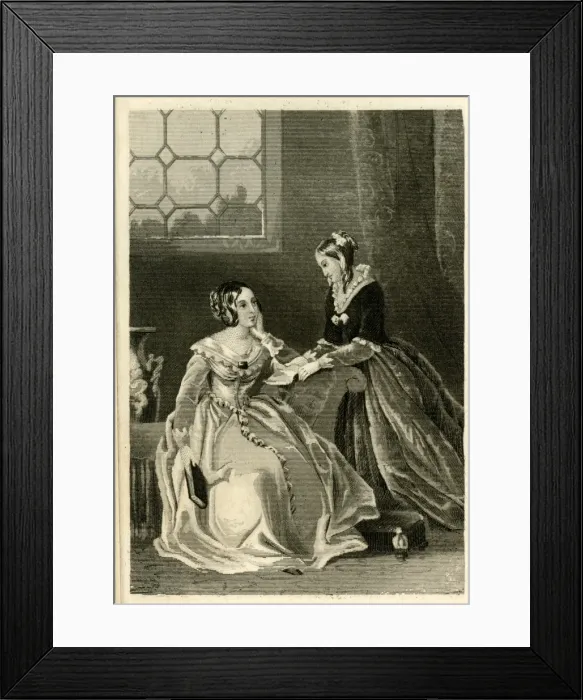 Framed Print : Two sisters conversing Framed Print : Two sisters conversing