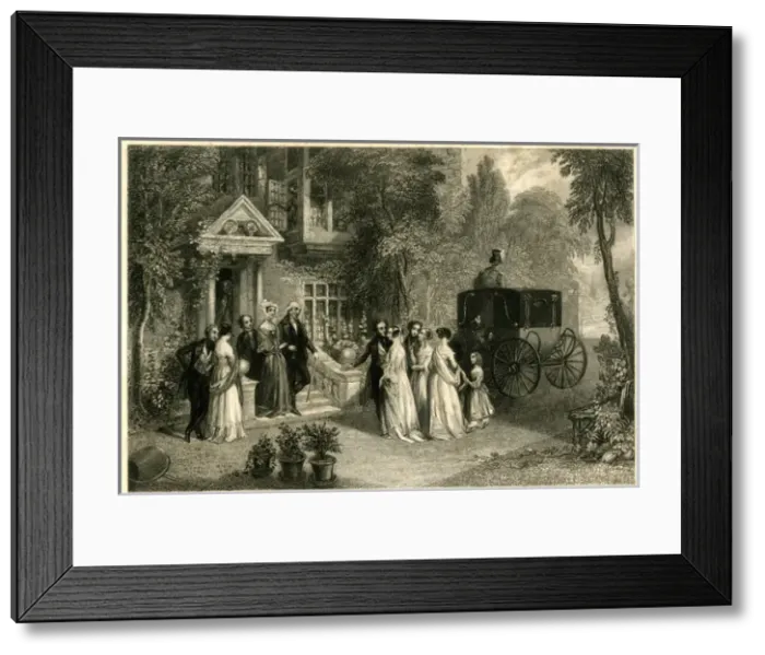 Framed Print : The Return from Church Framed Print : The Return from Church
