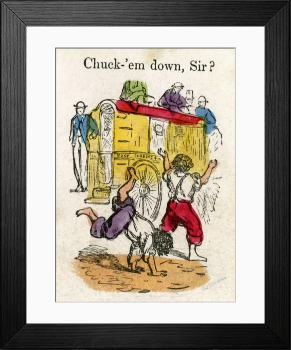 Framed Print : Card game, The Streets of London Framed Print : Card game, The Streets of London