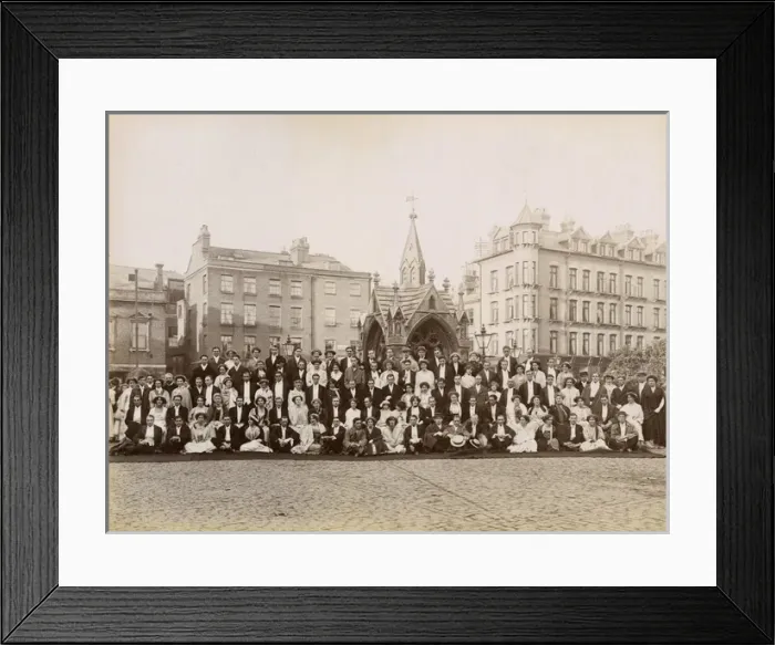 Framed Print : Trinity College, Cambridge - social group photograph Framed Print : Trinity College, Cambridge - social group photograph