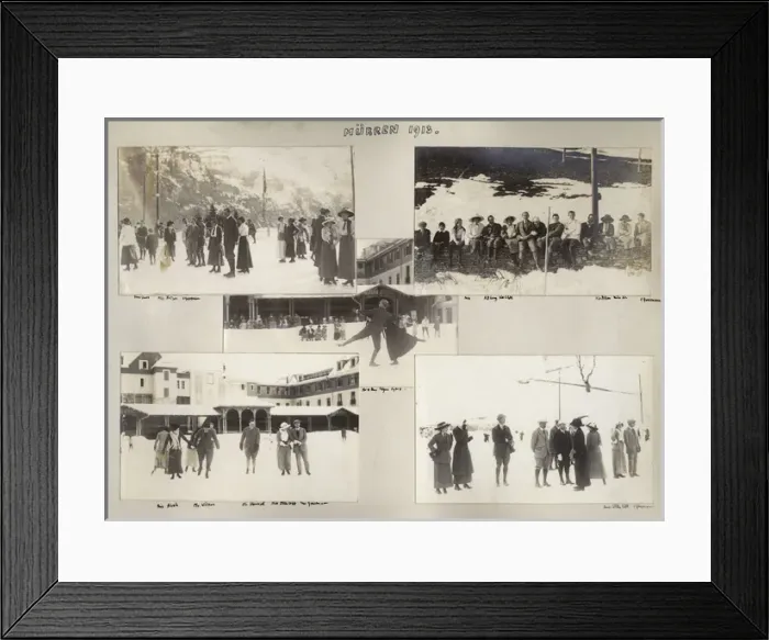 Framed Print : Holiday in Murren 1913