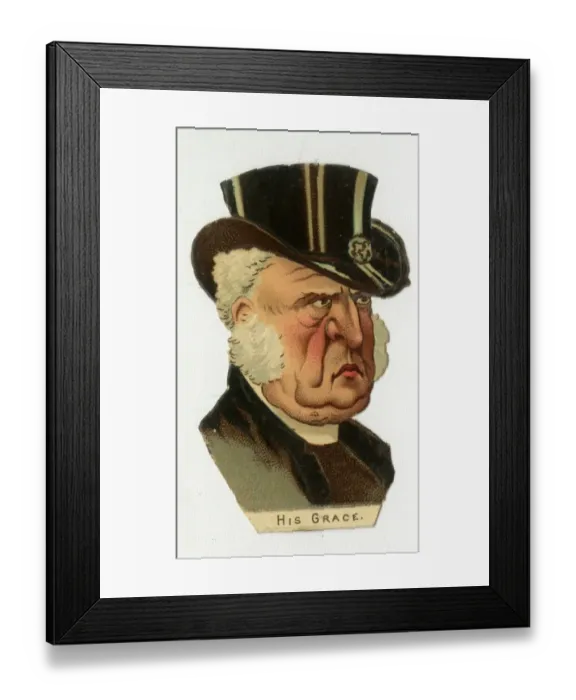Framed Print : Victorian scrap - His Grace the bishop Framed Print : Victorian scrap - His Grace the bishop