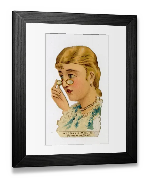 Framed Print : Victorian scrap - Lady Mable Maud Framed Print : Victorian scrap - Lady Mable Maud