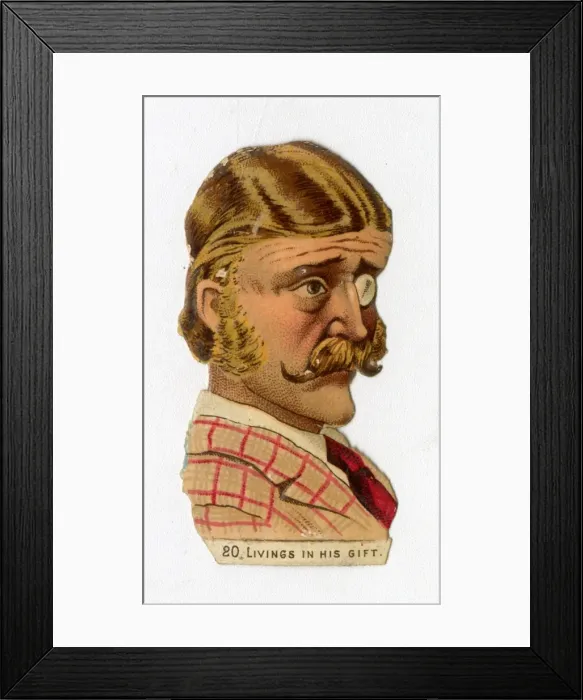 Framed Print : Victorian scrap - 20 Livings in his Gift