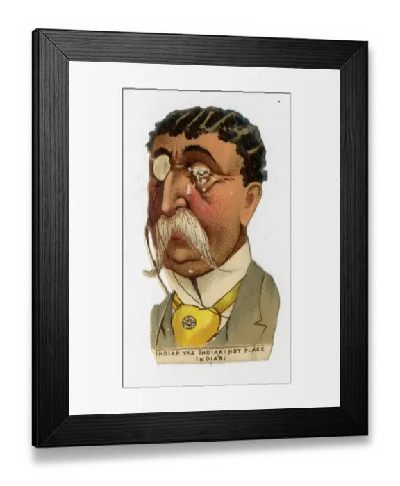 Framed Print : Victorian scrap - Hot Place Indiar Framed Print : Victorian scrap - Hot Place Indiar