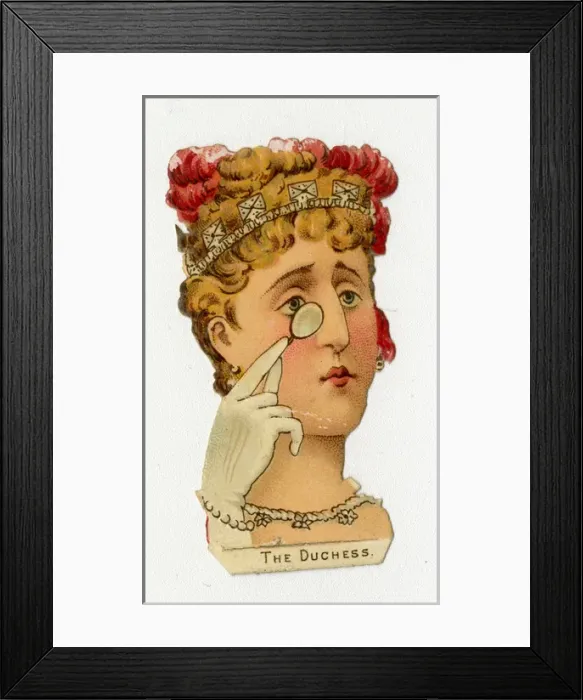 Framed Print : Victorian scrap - The Duchess Framed Print : Victorian scrap - The Duchess