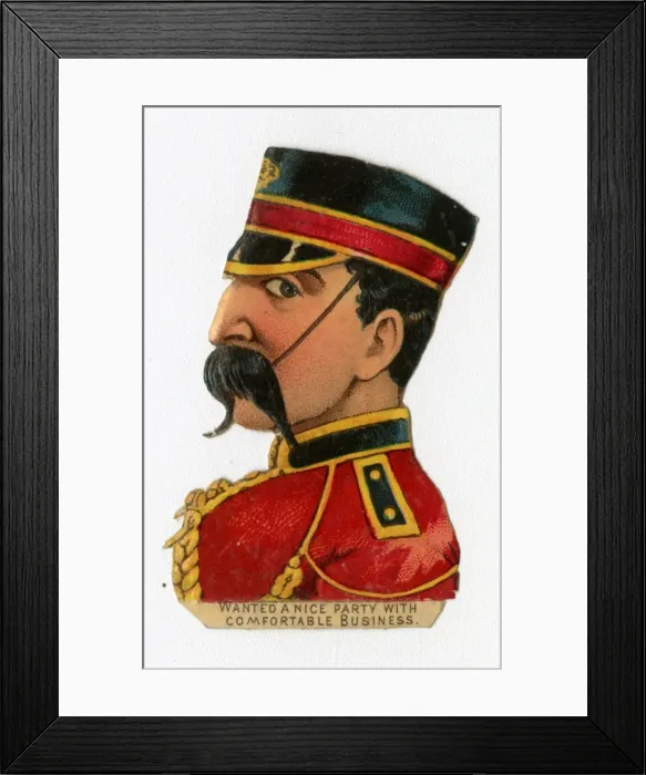 Framed Print : Victorian scrap - Wanted a nice party Framed Print : Victorian scrap - Wanted a nice party