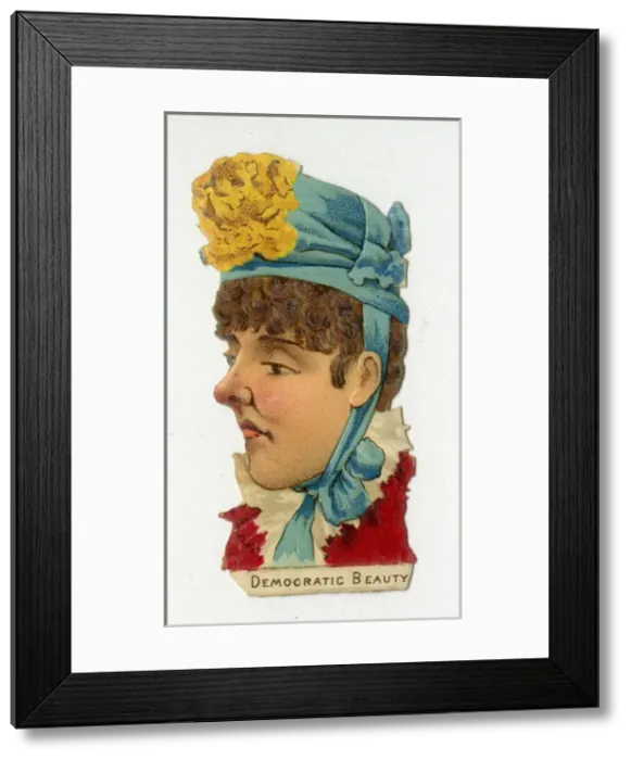 Framed Print : Victorian scrap - Democratic beauty Framed Print : Victorian scrap - Democratic beauty