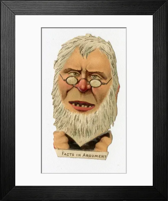 Framed Print : Victorian scrap - Facts in Argument Framed Print : Victorian scrap - Facts in Argument