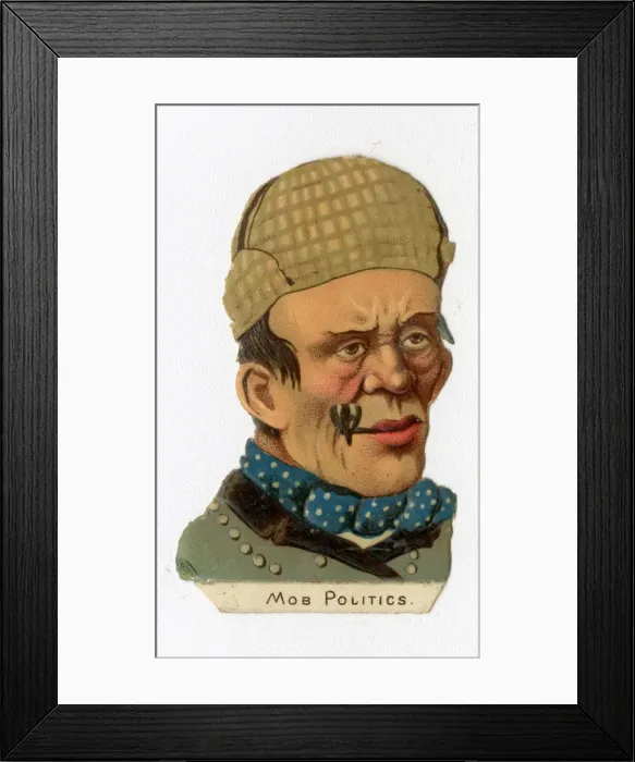Framed Print : Victorian scrap - Mob politics Framed Print : Victorian scrap - Mob politics
